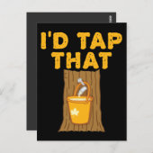 Carte Postale Maple Tree je tapais ce sucre (Devant / Derrière)