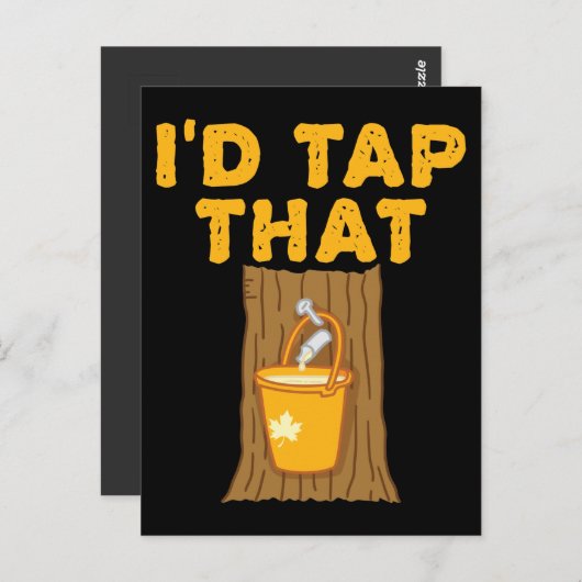 Carte Postale Maple Tree je tapais ce sucre (Devant / Derrière)