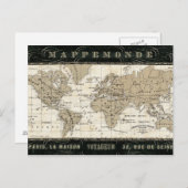 Carte Postale Mappemonde (Devant / Derrière)