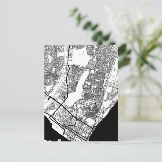 Carte Postale Maputo Mozambique City Map (Debout devant)