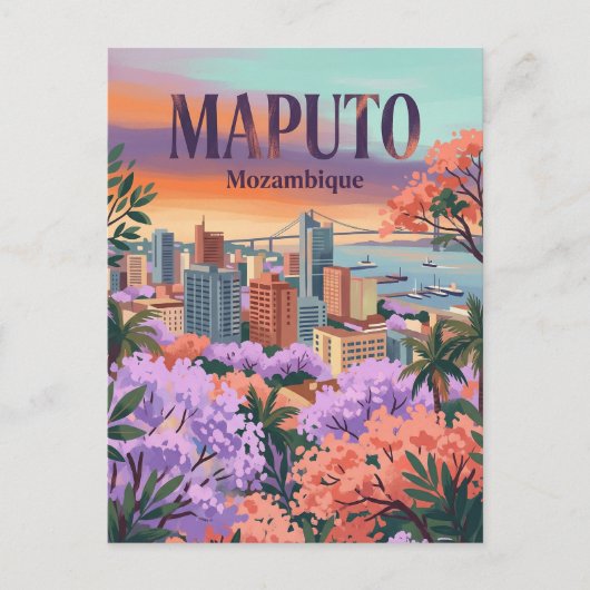 Carte Postale Maputo Skyline Mozambique (Devant)