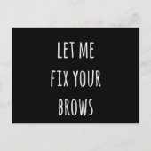 Carte Postale Maquillage Artiste Microblading Design (Devant)