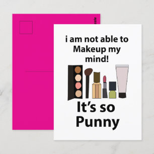 Carte Postale Maquillage Blague Drôle Maquillage