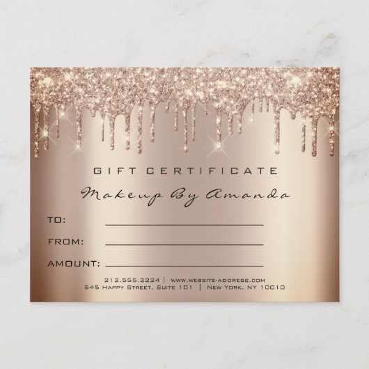 Carte Postale Maquillage d'extension de licence cadeau Skinny (Devant)