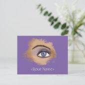 Carte Postale Maquillage oculaire pourpre (Debout devant)
