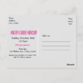 Carte Postale Maquillage rose beauté Atelier Glam tendance (Dos)