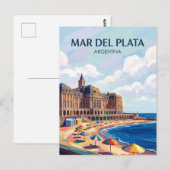 Carte Postale Mar del Plata Argentine (Devant / Derrière)