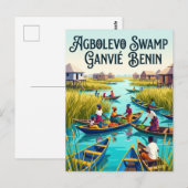 Carte Postale Marais d'Agbolevo Bénin (Devant / Derrière)