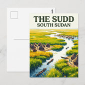 Carte Postale Marais Sudd Soudan du Sud (Devant / Derrière)