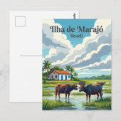 Carte Postale Marajó Brésil (Devant / Derrière)