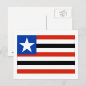 Carte Postale Maranhão, drapeau du Brésil (Devant / Derrière)