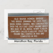 Carte Postale Marathon Key, Floride (Devant / Derrière)