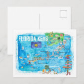 Carte Postale Marathon Key West des Florida Keys Key Largo (Devant / Derrière)