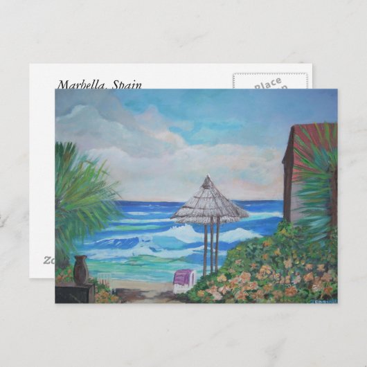 Carte Postale Marbella, Espagne (Devant / Derrière)