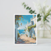 Carte Postale Marbella Espagne Vintage voyage d'art (Debout devant)