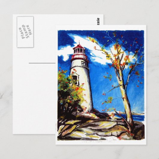 Carte Postale Marblehead Lighthouse (Devant / Derrière)