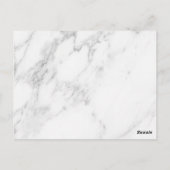 Carte Postale Marbre Blanc (Dos)