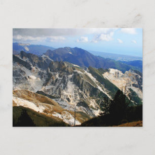 Carte Postale Marbre blanc Quarries, Carrara - Italie