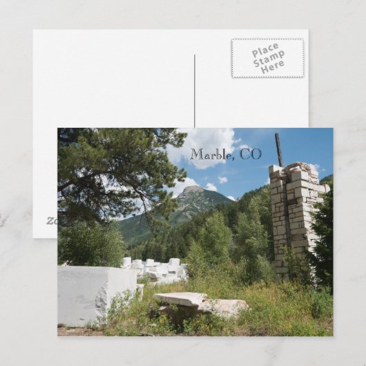 Carte Postale Marbre, CO (Devant / Derrière)