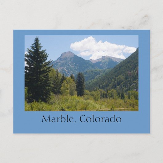 Carte Postale Marbre, Colorado (Devant)
