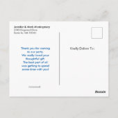 Carte Postale Marbre rose violet vert Abstrait Aquarelle (Dos)