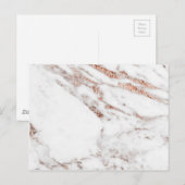 Carte Postale marbre veine or rose (Devant / Derrière)