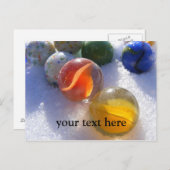 Carte postale Marbres de verre (Devant / Derrière)