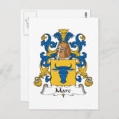 Carte Postale Marc Family Crest (Devant / Derrière)