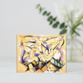 Carte Postale Marc - Oiseaux au-dessus du Village (Debout devant)