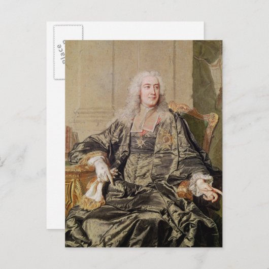 Carte Postale Marc Pierre de Voyer Comte d'Argenson (Devant / Derrière)