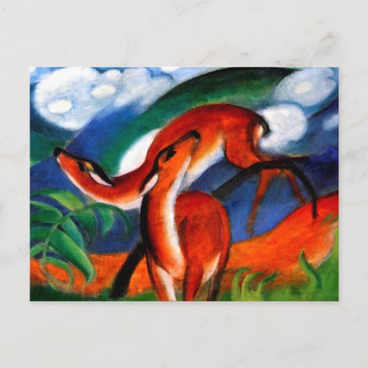 Carte Postale Marc - Red Deer II (Devant)