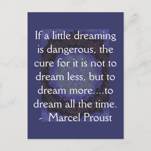 Carte Postale Marcel Proust cite des rêveurs et des rêves (Devant)