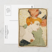 Carte Postale Marcelle Lender, Henri de Toulouse-Lautrec (Devant / Derrière)