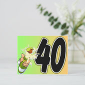 Carte Postale Marchandise à 40e anniversaire (Debout devant)