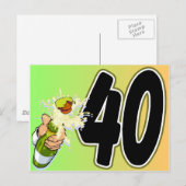 Carte Postale Marchandise à 40e anniversaire (Devant / Derrière)