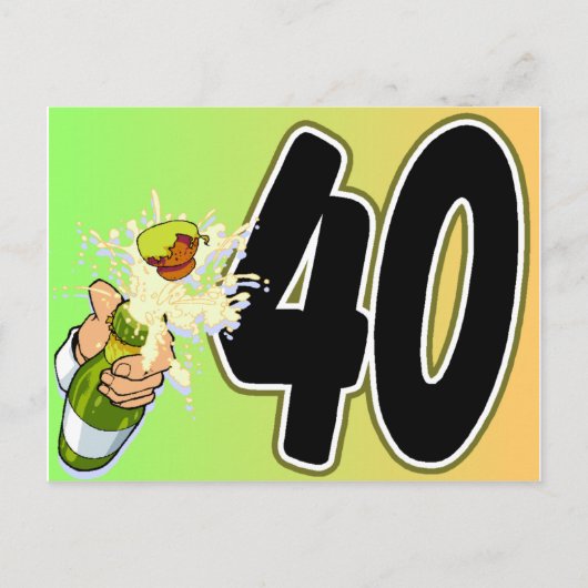 Carte Postale Marchandise à 40e anniversaire (Devant)