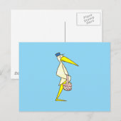 Carte Postale Marchandise de cigogne (Devant / Derrière)