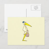Carte Postale Marchandise de cigogne (Devant / Derrière)