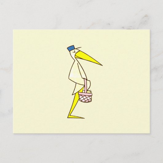Carte Postale Marchandise de cigogne (Devant)