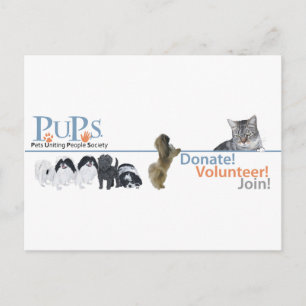 Carte Postale Marchandise de logo de PUPs