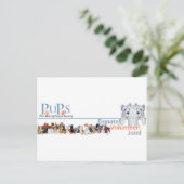 Carte Postale Marchandise de logo de PUPs avec Westie Pups (Debout devant)