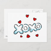 Carte Postale Marchandises Hugs and Kisses (Devant / Derrière)