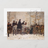 Carte Postale Marche à Valley Forge - William Trego (1883) (Devant / Derrière)