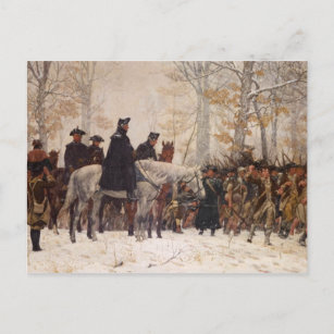 Carte Postale Marche à Valley Forge - William Trego (1883)