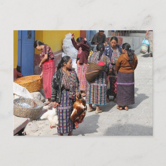 Carte Postale Marché Amérique centrale - Marché Guatemala (Devant)