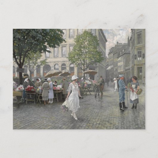 Carte Postale Marché aux fleurs (Devant)