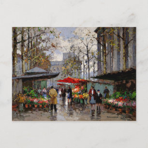 Carte Postale Marché aux fleurs à La Madeleine