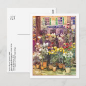 Carte Postale Marché aux fleurs italiennes par Maurice Prenderga (Devant / Derrière)