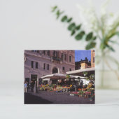 Carte Postale Marché aux fleurs Rome (Debout devant)