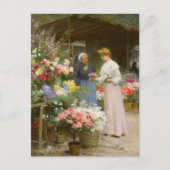 Carte Postale Marché aux Fleurs | Victor Gabriel Gilbert (Devant)